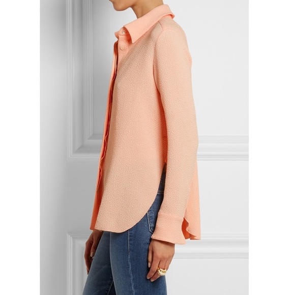 [see by chloé] peach pleat back top - Picture 4 of 7